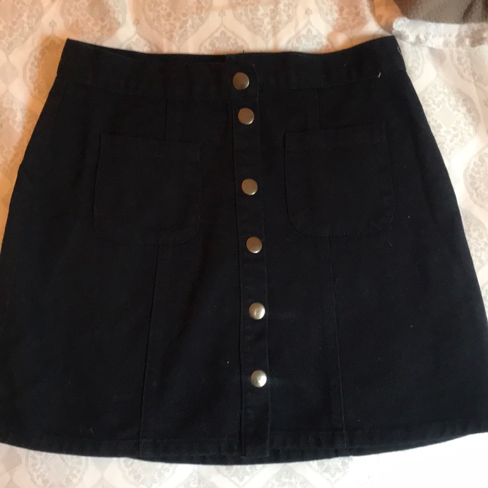 Urban outfitters BDG button up navy blue skirt